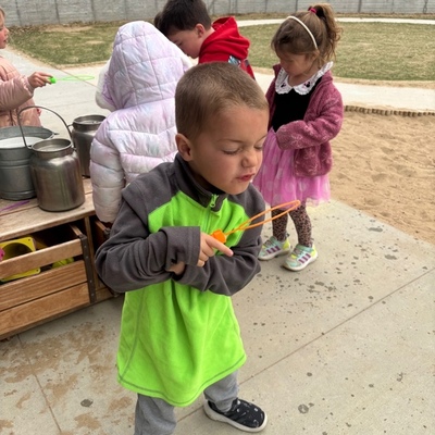 Bubble fun is the best time.