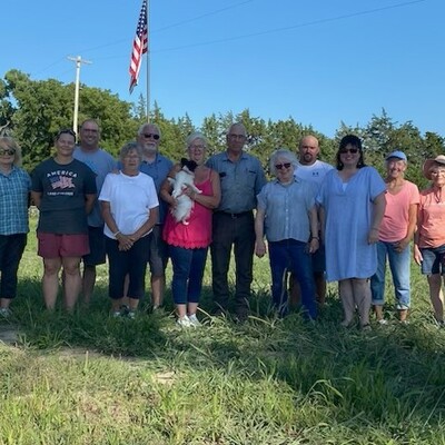Flag raising gang